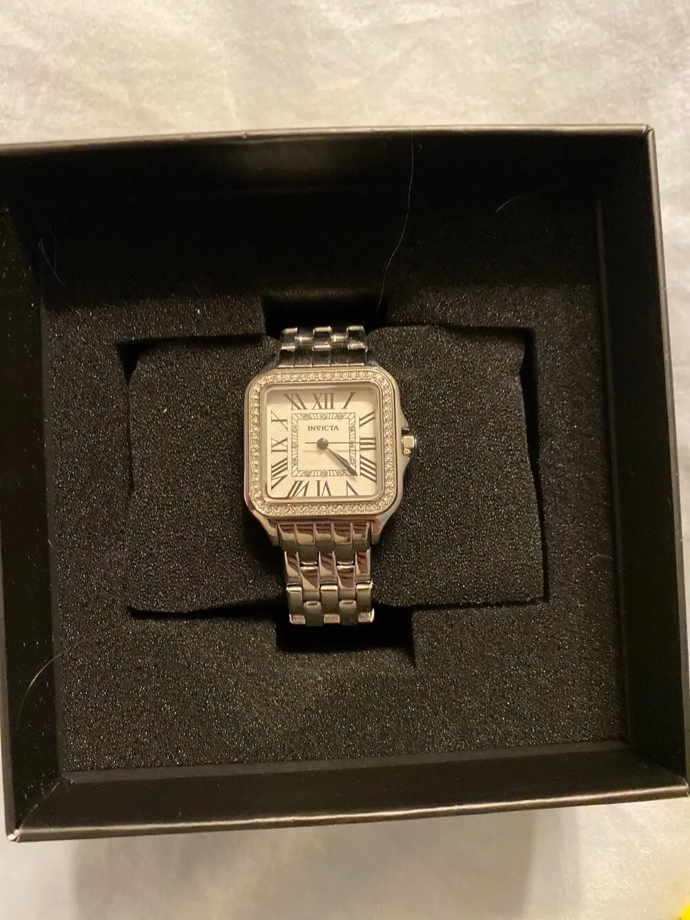Invicta Angel Crystal Accented Stainless Steel Women's Watch NIB Yellow Box